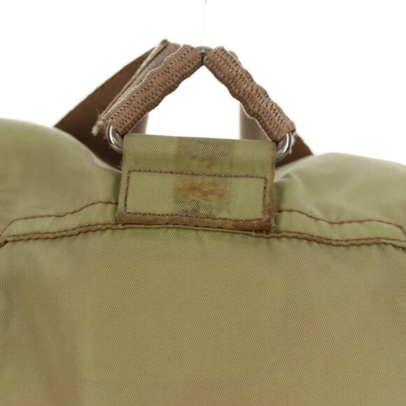 PRADA Backpack Nylon Beige Silver Auth 145849 - Picture 3 of 16